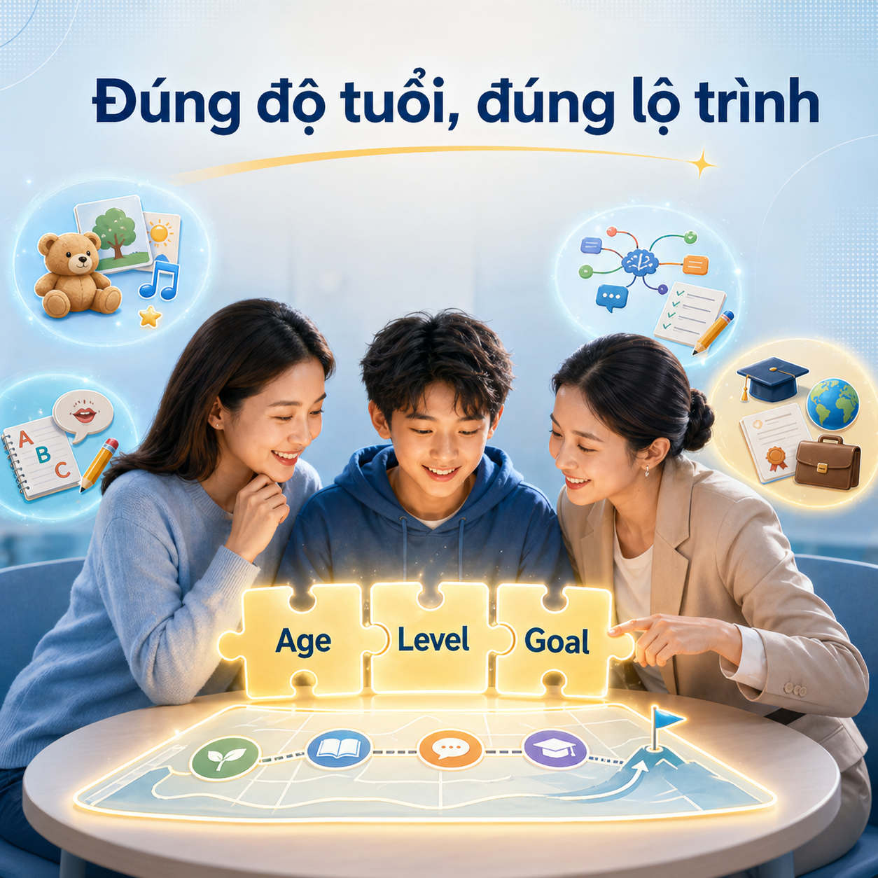 Mỗi độ tuổi cần một cách học tiếng Anh khác nhau